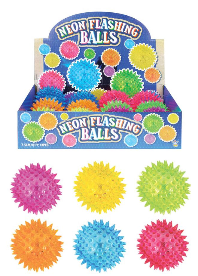 Neon Light Up Spiky Ball